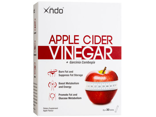 APPLE CIDER VINEGAR + GARCINIA CAMBOGIA (30 STICKS) 蘋果醋藤黃果精華粉 (30絛) Best Before: 30/11/2025
