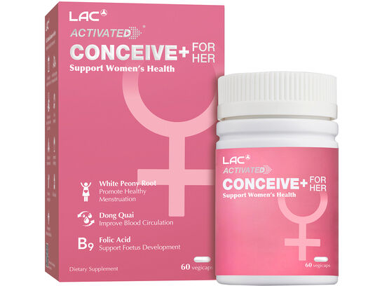 LAC ACTIVATED® Conceive+ For Her - For Women's Reproductive Health 促進女性生殖健康*此為預訂貨品(如需購買請聯絡我們)