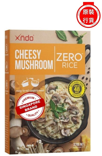 XNDO - CHEESY MUSHROOM ZERO™ RICE 320G │ 奶油蘑菇無憂蒟蒻飯