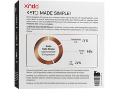 XNDO - KETO SHAKE VANILLA 25G x 18 SACHETS │ 纖脂生酮奶昔18包 (雲呢嗱味)