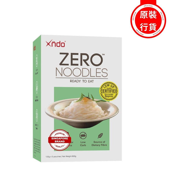 XNDO - ZERO™ NOODLES 120G x 5 PACKS │ 無憂蒟蒻麵條